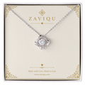 Love Knot Necklace with Personalized Message Card